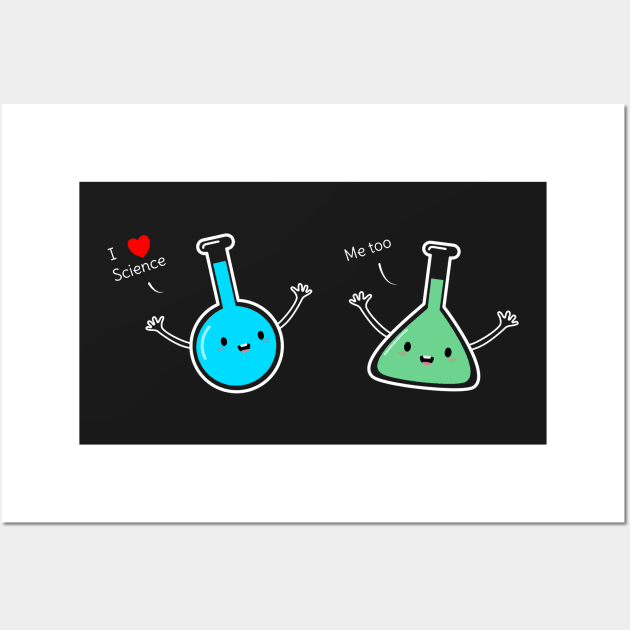 Funny Science & Chemistry T-Shirt Wall Art by happinessinatee